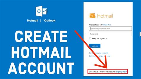 hotmail sign up